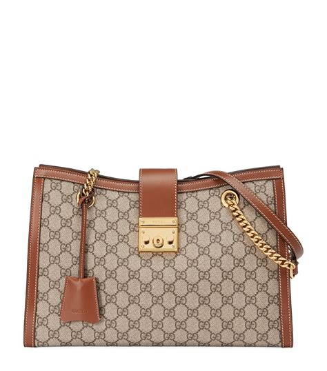 gucci medium gg supreme padlock bag|gucci medium shoulder bag.